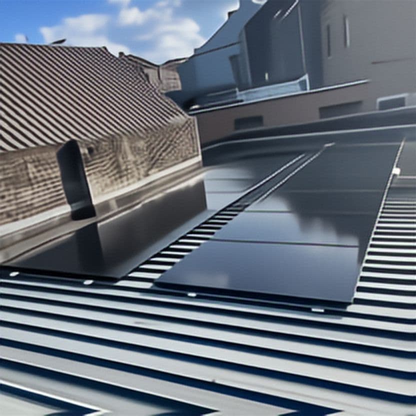 Panneaux photovoltaïques posés sur une toiture